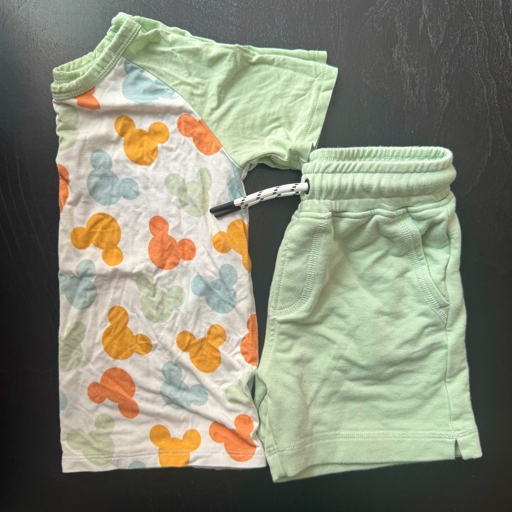 Charlie’s Project/Little Snuggles Disney Mickey Mouse Short Sleeve Set